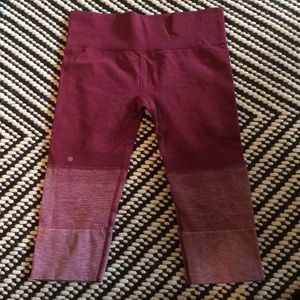 Raspberry ombré lulu crops